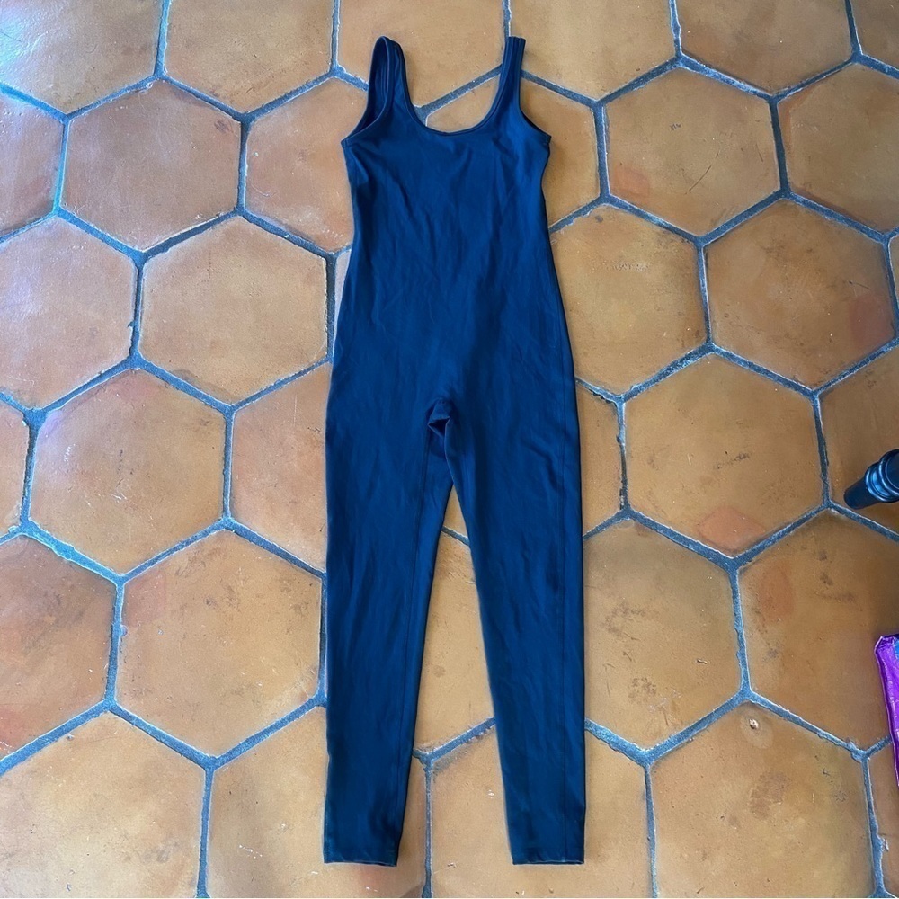Electric and Rose Fitted Bodysuit Jumpsuit In Onyx Black Size Small S USA Made